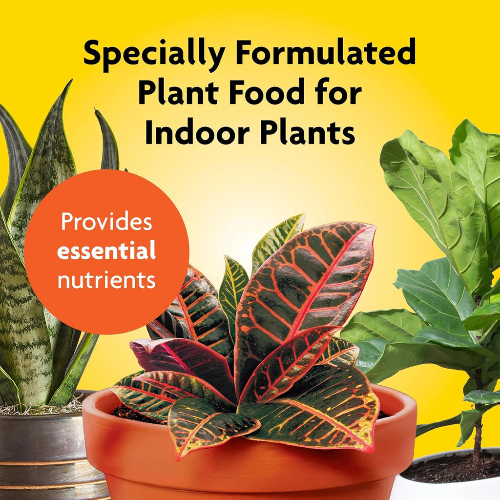 Miracle-Gro Indoor Potting Mix (6 qt.) and Indoor Plant Food (8 oz.) - Bundle for Growing and Fertilizing Houseplants