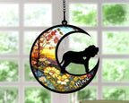 Personalized Dog Memorial, Custom Name Spanish Mastiff Dog Christmas Ornament with Name, Custom Breeds, Pet Loss Light Catcher, Gifts for Lovers Loss of Pet Sympathy on Mothers Day Christmas
