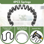25" Couch Spring Repair Kit, 4Pack Upholstery Spring Seat Repair | for Fixing Sagging Sofa Recliner, 236” Stay Wire/ 4P Springs/ 10P Clips/ 20P Stay Wire Clips/ 40P Nails