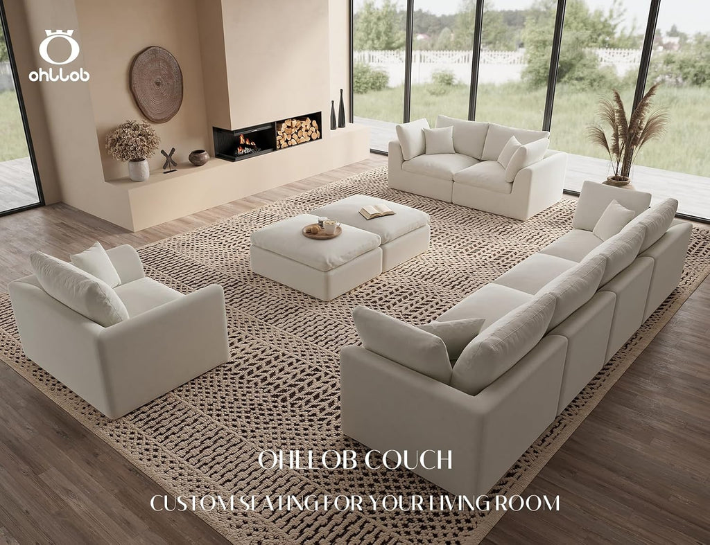ohllob Ottoman for Cloud Sectional Couches Living Room, Modular