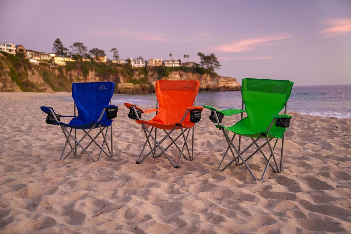 Anytime Chair for Camping, Sports, and The Outdoors w/Carry Bag, Camping Chairs for Adults, Folding Chair for Outside