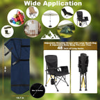 Heavy Duty 600D Oxford Camping Replacement Bag Extra Wide Opening & Adjustable Straps for Camping Chairs,Yoga Mats, Art Easels, Umbrellas, Folding Tables (1Pack, Dark Blue, XL)