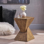 18" H Modern Side Table – Stylish Narrow Cent Table Compatible with Living Room,Bedroom,or Office – Versatile Home Furniture with Design and Sturdy Construction,Natural Color