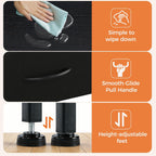 Sweetcrispy Nightstands Set of 2 with 2 Storage Drawer, Small Bedside Table