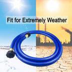 PVC Garden Hose 1/2 Inch, Flexible Water Hose with Male and Female Fittings, No Leaking, Heavy Duty, for Household, Outdoors, Lawns, Patio (15 FT, Blue, Plastic Fittings)