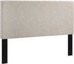 Modway Taylor Full/Queen Upholstered Linen Fabric Headboard, Beige