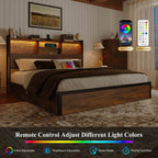 Belffin King Size Bed Frame with 6 Storage Drawers and Carving Headboard