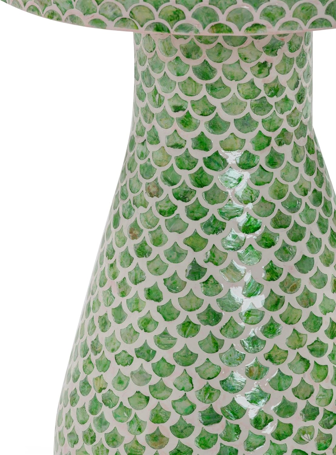Tov Furniture Halio Green Shell Side Table