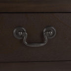 SAFAVIEH Furniture - Athena 2-Drawer Console Table - Dark Chocolate - Solid Wood - Farmhouse Classic Design - Ideal for Entryway, Living Room, Hallway, 35.5" W x 13" D x 29.5" H (CNS5702D)