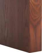 SAFAVIEH Home Collection Famoni Walnut Brown 2-Leg Square Top End Table