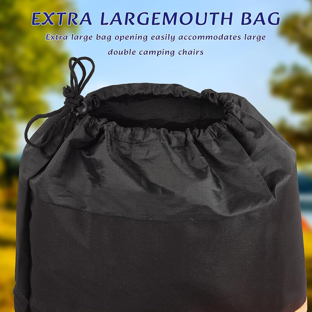 48" x 11" Large Camping Chair Storage Bag, 600D Oxford Cloth Chair Replacement Bag with Adjustable Shoulder Straps, Heavy Duty Carry Sack for Lawn Fishing Hammock Tent Yoga Mat