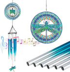 TUOKING Wind Chimes for Outside 3D Dragonfly Wind Spinner Windchimes Hanging Decoration for Outdoor Yard Garden Patio, Unique Gift for Mom,Women,Chimes Lovers