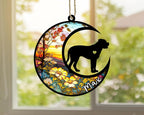 Personalized Dog Memorial, Custom Name Bullmastiff Dog Christmas Ornament with Name, Custom Breeds, Pet Loss Light Catcher, Gifts for Lovers Loss of Pet Sympathy on Mothers Day Christmas
