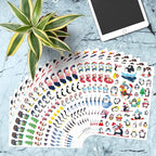 Cute Penguin Stickers 720 Counts Waterproof Cartoon Penguin Animal Decal Sticker Party Gifts Goodie Bags Decor Reward Birthday Party Favors Water Bottle Laptop Adhesive Sticker Invitation Decor
