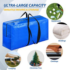 168 Gallon Extra Large Storage Bags, Zippered Outdoor Cushion Furniture Storage Bag with Handles,Jumbo Large Moving Bags Heavy Duty, Christmas Tree Bag, 65x30x20 inch - 2PACK