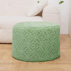 Plush Multi-Functional Ottoman Pouf – Ergonomic Ottoman Foot Rest with Space-Saving Design, Perfect Under Desks, Couches & Sofas (Sage Green)