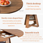43.3"-59" Extendable Round Oval Dining Table for 4-8 with Storage Shelf | Modern Kitchen Oval Dining Table with Removable Leaves,Space Saving Extendable Table Wood Base for Kitchen Living Room Walnut