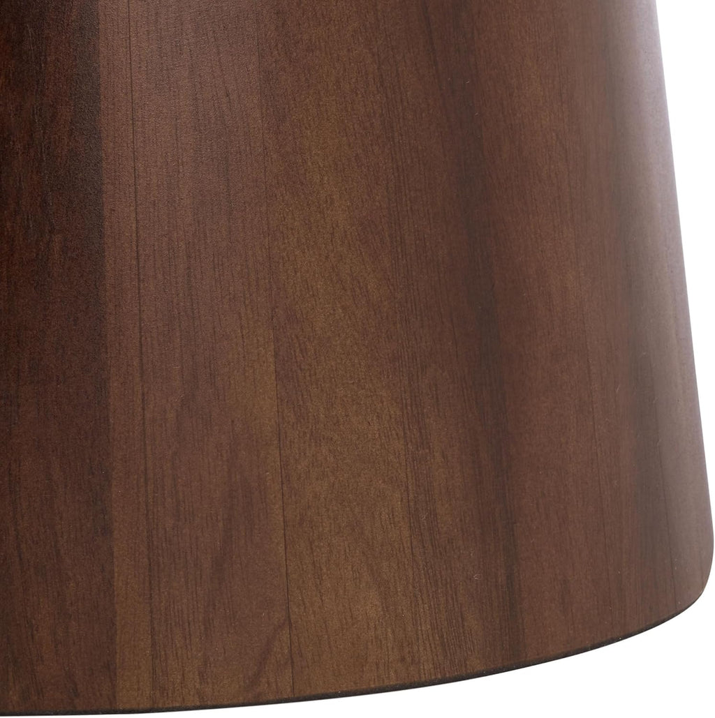 SAFAVIEH Home Collection - Zenon Dark Brown Solid Wood Accent Table with Open Circle Detail, Sculptural Modern Side Table (ACC3260A)