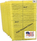 Fast-Shipped-Filters 10 Pack 18x24 Replacement Filter Pads Compatible with MicroPower Guard One Hour Air Cleaner Refill Yellow (10, Yellow, 18x24)