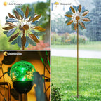 Solar Wind Spinners 87 Inch Extra Large Metal for Yard, Garden Decor Yard Art Windmills for Outdoor