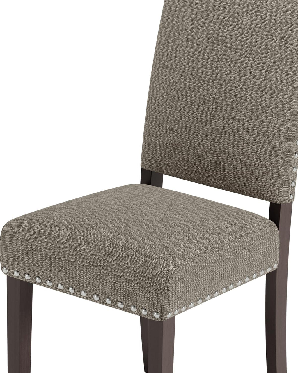 Upholstered Dining Chairs Set of 4 with Thickened Seat Cushion, Wooden Mid-Century Modern Fabric Farmhouse Kitchen Chairs for Dining Room Living/Restaurant/Reading Room