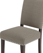 Upholstered Dining Chairs Set of 4 with Thickened Seat Cushion, Wooden Mid-Century Modern Fabric Farmhouse Kitchen Chairs for Dining Room Living/Restaurant/Reading Room