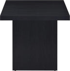 Coaster Home Furnishings - Devar - Wood - Square End Table with Thick Top, Plinth Base, and Blocky Frame - Living Room - 23.5-Inch - Black - 706277