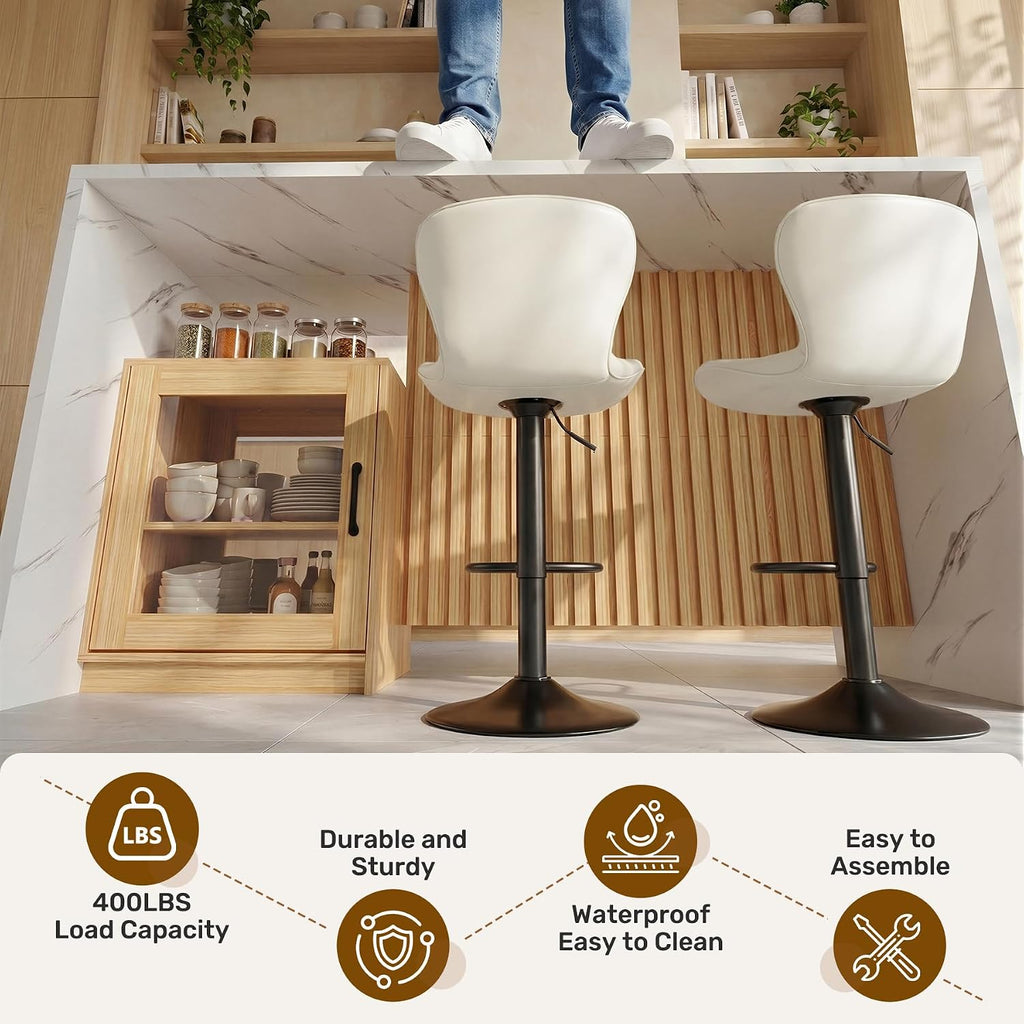 Miereirl 63”/32” Kitchen Island Table with Storage Space, Imitation Marble Island Table for Kitchen with LED Lights, Large Counter Height Dining Table with Fluted Base for 4 (White)