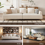 109.4" W Modular Sectional Sofa Couch for Living Room, Beige