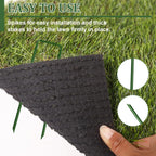 6 Inch Garden Stakes Galvanized Landscape Staples,U-Type Turf Staples for Artificial Grass, Rust Proof Sod Pins Stakes for Securing Fences Weed Barrier, Outdoor Wires Cords Tents Tarps, 50 Pcs