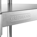 GRIDMANN Stainless Steel Work Table 18 x 24 Inches, NSF Commercial Kitchen Prep Table with Under Shelf for Restaurant and Home