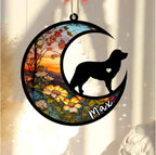 Personalized Dog Memorial, Custom Name Nova Scotia Retriever Dog Christmas Ornament with Name, Custom Breeds, Pet Loss Light Catcher, Gifts for Lovers Loss of Pet Sympathy on Mothers Day Christmas