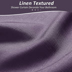 Naturoom Plum Shower Curtains for Bathroom,Ombre Cloth Fabric Shower Curtain Set with 12 Hooks Denim Blue Bathroom Decor 72 x 72