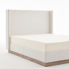 KEIKI King Size Upholstered Wingback Bed with 52.5" High Headboard,