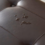 50.5 Inch Storage Ottoman Bench, Faux Leather Tufted Upholstered Bedroom Bench with Safety Hinges, Supports 300 lbs, Large Storage Bench for Living Room, Entryway (Brown)
