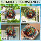 Squirrel Yard and Garden Wind Spinner, Unique 3D Hanging Squirrel Wind Spinner
