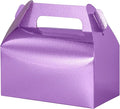 UnicoPak 30 Pack Glossy Purple Gable Treat Boxes, Party Favor Boxes, Gift Boxes for Kids, for Snacks, Candy, Toys, Birthday Party, Wedding, Halloween, Christmas – 6.5x3.5x4 Inches