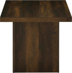 Coaster Home Furnishings - Devar - Wood - Square End Table with Thick Top, Plinth Base, and Blocky Frame - Living Room - 23.5-Inch - Dark Pine - 710887