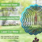 Birds Wind Spinner,Metal Wind Spinners for Outdoor,3D Double Sided Hanging Decor for Indoor,Outdoor,Unique Gifts for Women