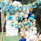 167Pcs DIY Glitter Customizable Banner Kit Custom Banner Happy Birthday DIY Letter Banner Happy New Year Personalized Banner Christmas Baby Shower Birthday Party Decorations Supplies（Shiny Holografic）