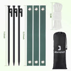 Tree Stake Kits, Heavy Duty Tree Stakes and Supports Kits for Young Trees Against Bad Weather, 3 Pcs Tree Stake, 3 Pcs Tree Straps, 32.8 FT Rope