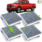 8 pcs Cabin Air Filter Set for 2015-2025 Ford F150, 2017-2025 F250 F350 F450 F550 Super Duty, 2018-2024 Expedition, Activated Carbon, FL3Z19N619A FP79