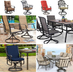 10 Pack Patio Chair Spring Plates Replacement Parts,Swivel Rocking Chair Spring Plates, Fiberglass Rocking Plate Replacement Parts for Universal Outdoor Furniture Repair Replacement, 5 x 2.5 x 0.2 In