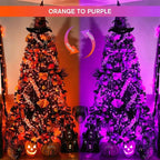 JMEXSUSS 500LED Orange Purple String Lights