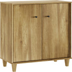 FENSULN Sideboards Buffet Cabinet Wide Credenza Buffet Table with Adjustable Shelf, Modern Kitchen Accent Cabinet with Storage Compartments for Dining Room Living Room, Hallway, Oak Brown