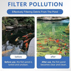 2 Sets Replacement Pond Filter Pads for Outdoor Ponds - Coarse and Fine Pond Filter Media for Pond 871980305528 Compatible with 52231 and 52229 Filter Box, Sponge Filters Replacement for Fish Ponds