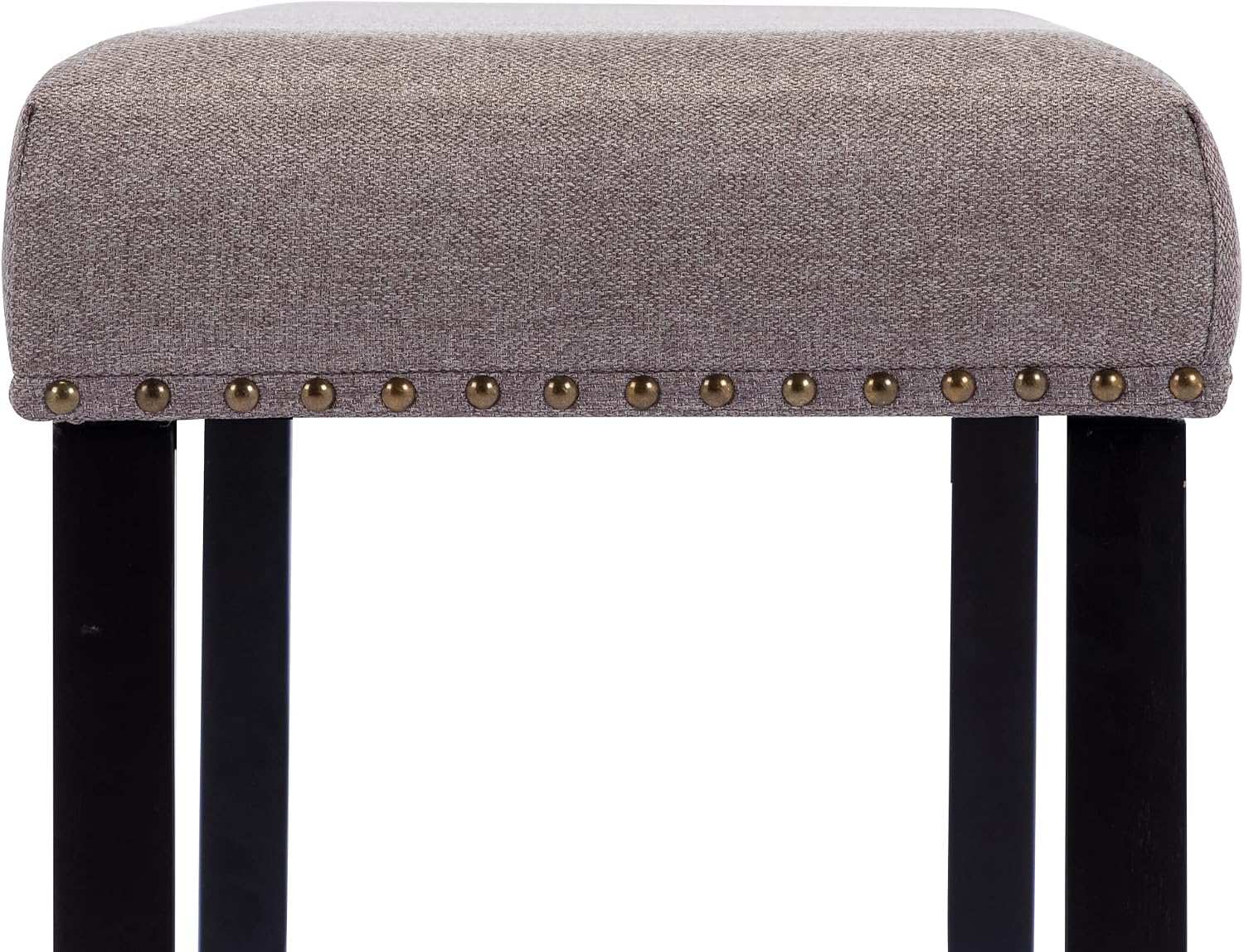Duhome Elegant Lifestyle Nailhead Trim Bench, Khaki, Wood