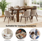 Giantex Extendable Dining Table for 4/6/8, 47"-62" Farmhouse Kitchen Table, Space-Saving Transformer Table for Dinette, Home Office, Living Room, Small Space (Rustic Brown)