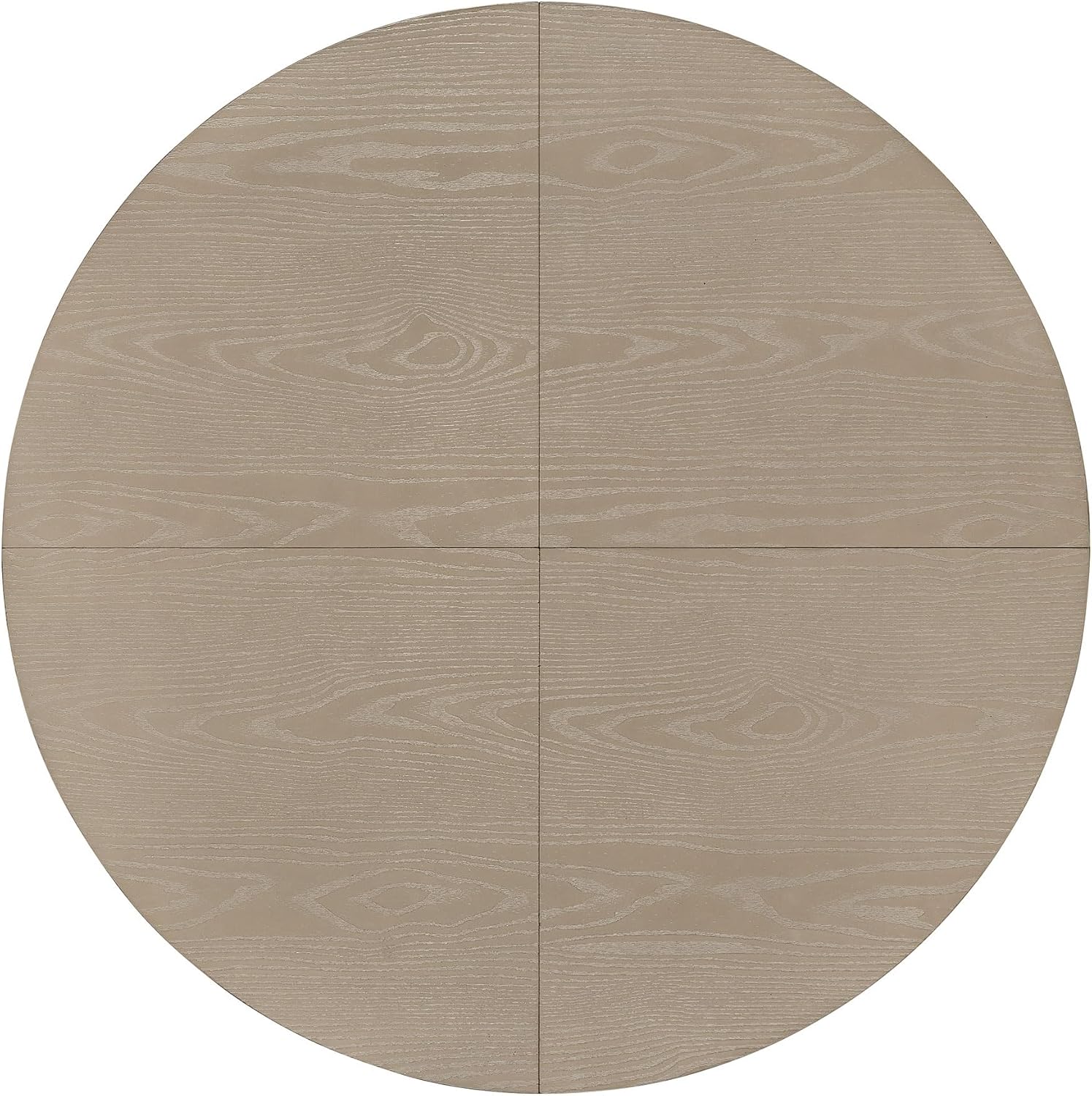 ROME + OAK Spier Modern Dining Table, 40-Inch Round Tabletop with Sturdy Pedestal Base, Rustic Beige - Retro Style Furniture Piece for Homes