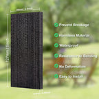 Anwenk 4Pack Patio Chair Replacement Parts Fiberglass Spring Plates Rocking Chair Repair Kit for Universal Swivel Rocker Chair Garden Lawn Furniture,5" L x 2.5" W x0.3 H